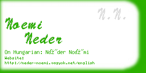 noemi neder business card